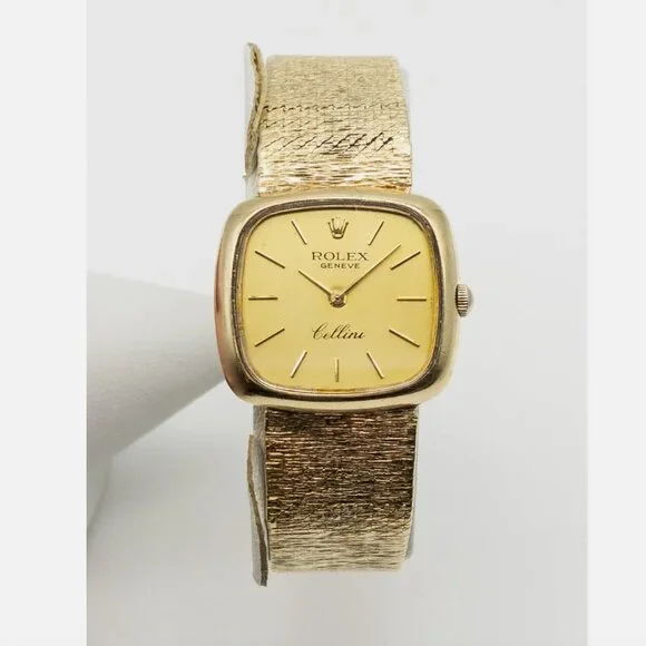 Rare Rolex Cellini 14k Italy Stamped 30mm Ladies Watch - Picture 1 of 5